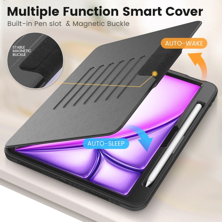 Smart B Magnetic Holder Leather Tablet Case, For iPad Air 11 2025 / 2024, For iPad Pro 11 2024