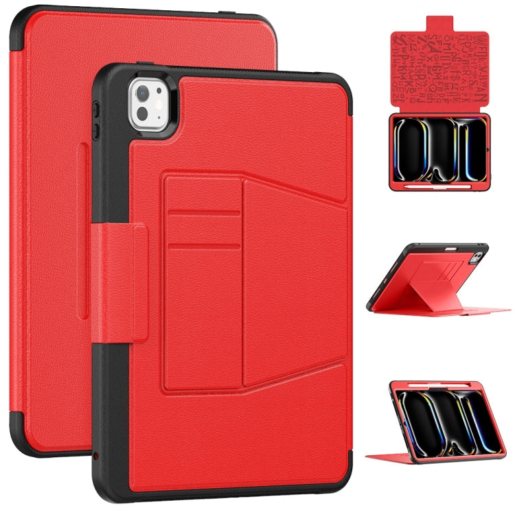 Smart B Magnetic Holder Leather Tablet Case, For iPad Air 11 2025 / 2024, For iPad Pro 11 2024