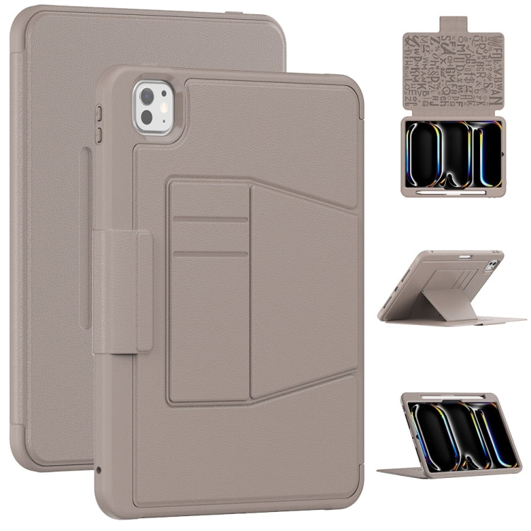 Smart B Magnetic Holder Leather Tablet Case, For iPad Air 11 2025 / 2024, For iPad Pro 11 2024