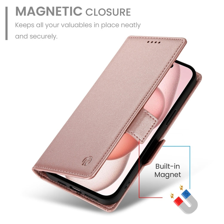 Side Buckle Magnetic Frosted Leather Phone Case, For iPhone 15, For iPhone 14 Plus, For iPhone 14