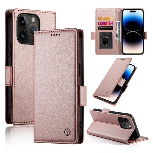 Side Buckle Magnetic Frosted Leather Phone Case, For iPhone 14 Pro, For iPhone 14 Pro Max, For iPhone SE 2022 / SE 2020 / 8
