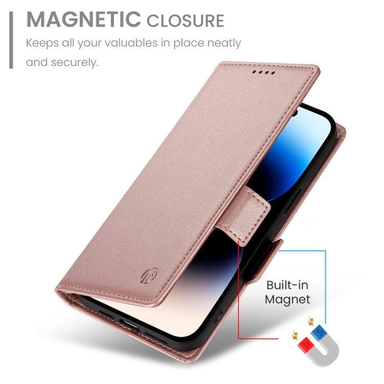 Side Buckle Magnetic Frosted Leather Phone Case, For iPhone 14 Pro, For iPhone 14 Pro Max, For iPhone SE 2022 / SE 2020 / 8