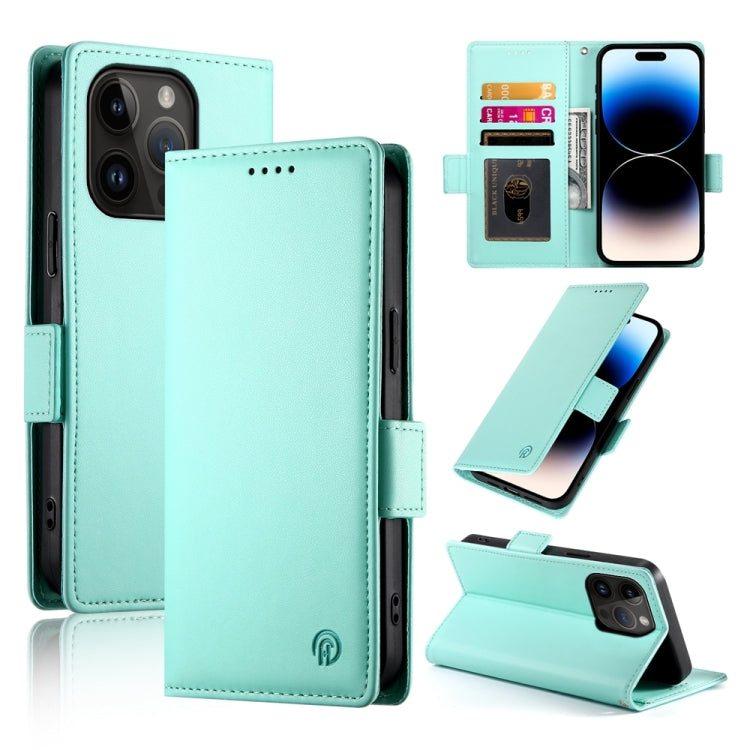 Side Buckle Magnetic Frosted Leather Phone Case, For iPhone 14 Pro, For iPhone 14 Pro Max, For iPhone SE 2022 / SE 2020 / 8