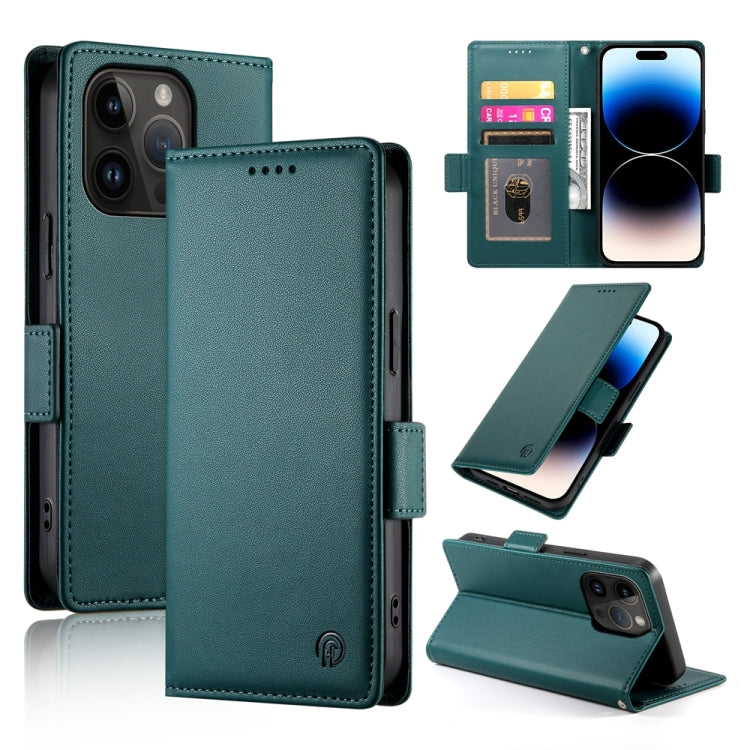 Side Buckle Magnetic Frosted Leather Phone Case, For iPhone 14 Pro, For iPhone 14 Pro Max, For iPhone SE 2022 / SE 2020 / 8