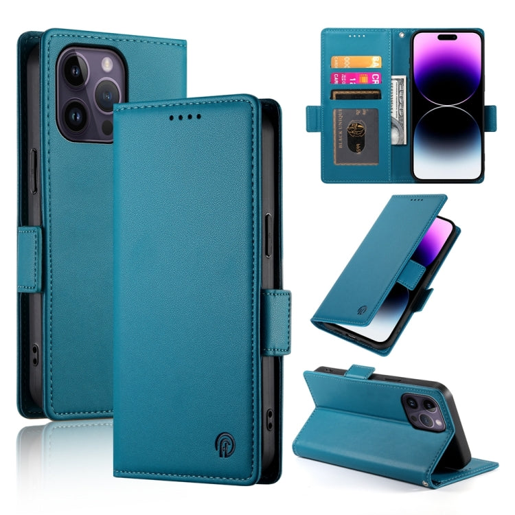 Side Buckle Magnetic Frosted Leather Phone Case, For iPhone 14 Pro, For iPhone 14 Pro Max, For iPhone SE 2022 / SE 2020 / 8