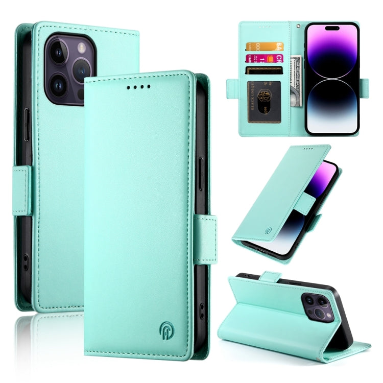Side Buckle Magnetic Frosted Leather Phone Case, For iPhone 14 Pro, For iPhone 14 Pro Max, For iPhone SE 2022 / SE 2020 / 8