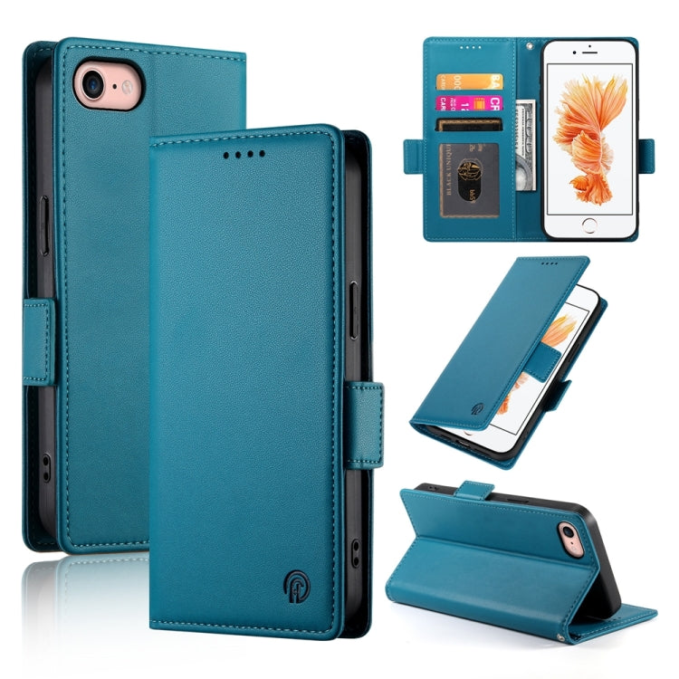 Side Buckle Magnetic Frosted Leather Phone Case, For iPhone 14 Pro, For iPhone 14 Pro Max, For iPhone SE 2022 / SE 2020 / 8