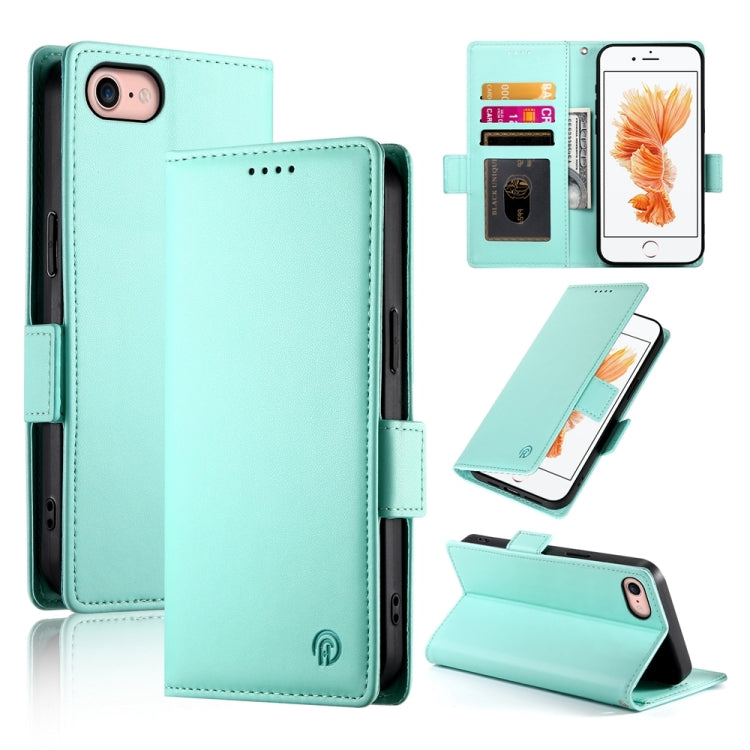 Side Buckle Magnetic Frosted Leather Phone Case, For iPhone 14 Pro, For iPhone 14 Pro Max, For iPhone SE 2022 / SE 2020 / 8