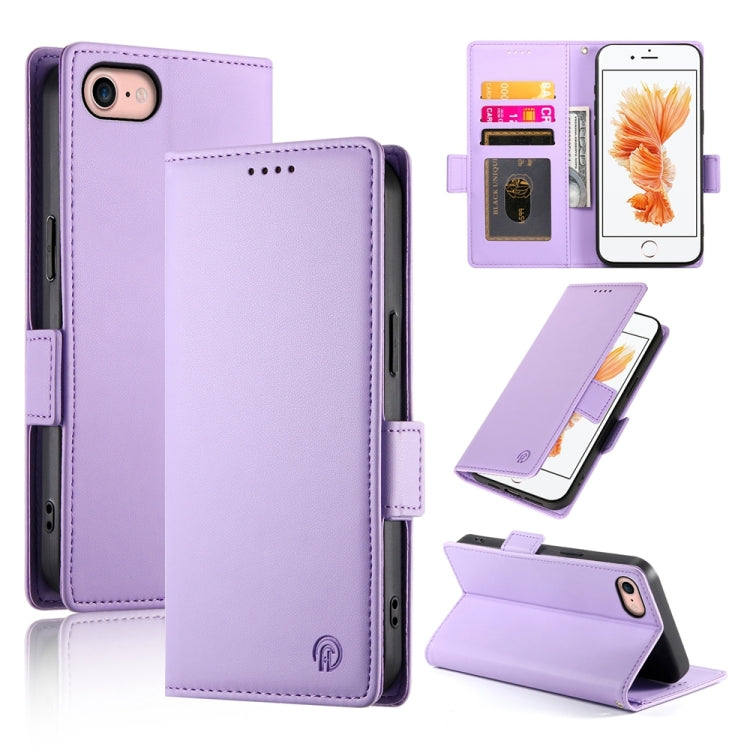 Side Buckle Magnetic Frosted Leather Phone Case, For iPhone 14 Pro, For iPhone 14 Pro Max, For iPhone SE 2022 / SE 2020 / 8