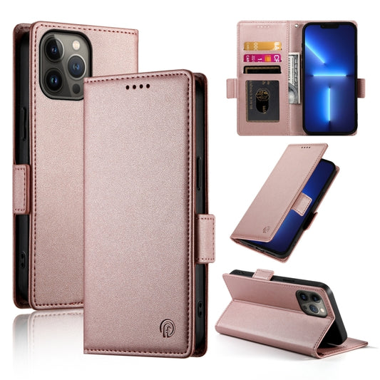 Side Buckle Magnetic Frosted Leather Phone Case, For iPhone 13 Pro Max, For iPhone 13 Pro, For iPhone 13
