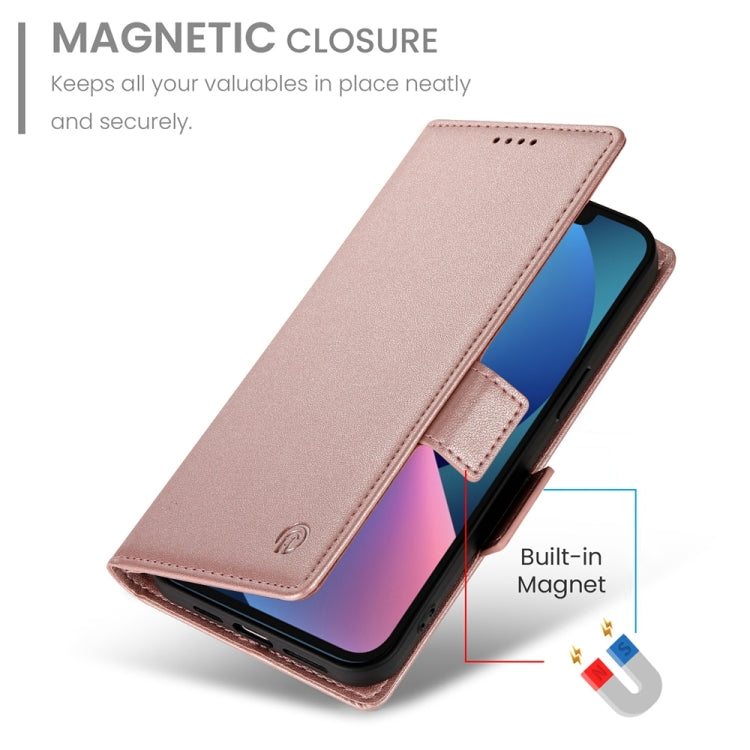Side Buckle Magnetic Frosted Leather Phone Case, For iPhone 13 mini, For iPhone 12 / 12 Pro, For iPhone 12 Pro Max