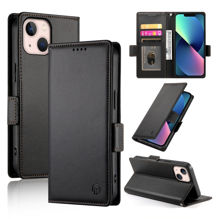 Side Buckle Magnetic Frosted Leather Phone Case, For iPhone 13 mini, For iPhone 12 / 12 Pro, For iPhone 12 Pro Max