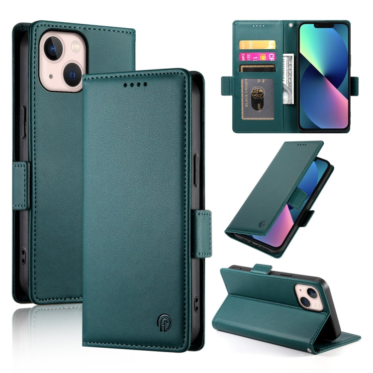 Side Buckle Magnetic Frosted Leather Phone Case, For iPhone 13 mini, For iPhone 12 / 12 Pro, For iPhone 12 Pro Max