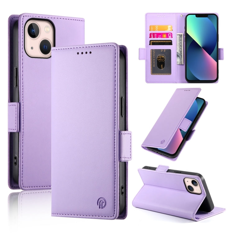 Side Buckle Magnetic Frosted Leather Phone Case, For iPhone 13 mini, For iPhone 12 / 12 Pro, For iPhone 12 Pro Max