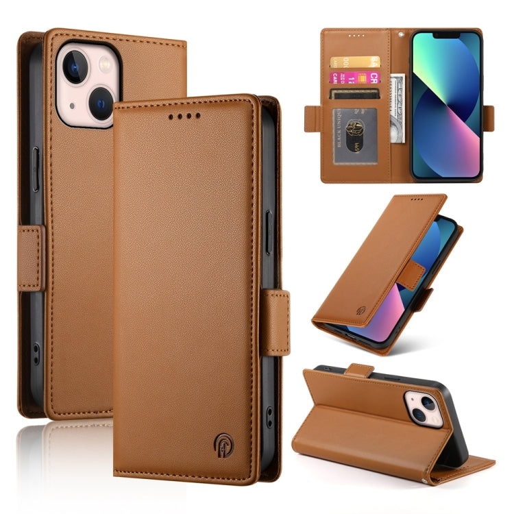 Side Buckle Magnetic Frosted Leather Phone Case, For iPhone 13 mini, For iPhone 12 / 12 Pro, For iPhone 12 Pro Max