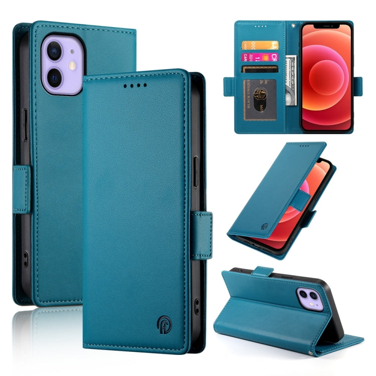 Side Buckle Magnetic Frosted Leather Phone Case, For iPhone 13 mini, For iPhone 12 / 12 Pro, For iPhone 12 Pro Max