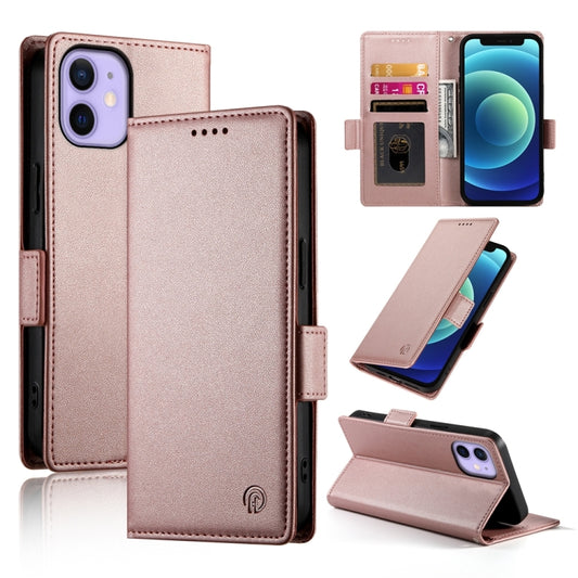 Side Buckle Magnetic Frosted Leather Phone Case, For iPhone 12 mini, For iPhone 11 Pro Max, For iPhone 11