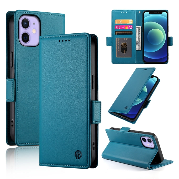 Side Buckle Magnetic Frosted Leather Phone Case, For iPhone 12 mini, For iPhone 11 Pro Max, For iPhone 11