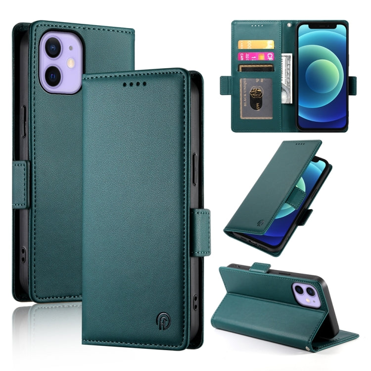 Side Buckle Magnetic Frosted Leather Phone Case, For iPhone 12 mini, For iPhone 11 Pro Max, For iPhone 11