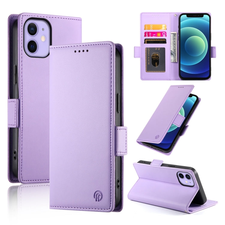 Side Buckle Magnetic Frosted Leather Phone Case, For iPhone 12 mini, For iPhone 11 Pro Max, For iPhone 11