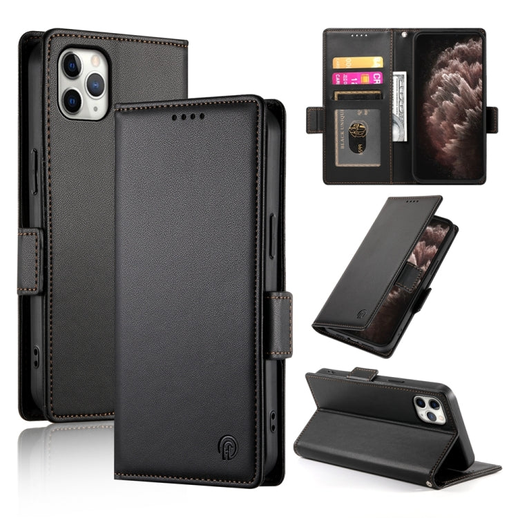 Side Buckle Magnetic Frosted Leather Phone Case, For iPhone 12 mini, For iPhone 11 Pro Max, For iPhone 11