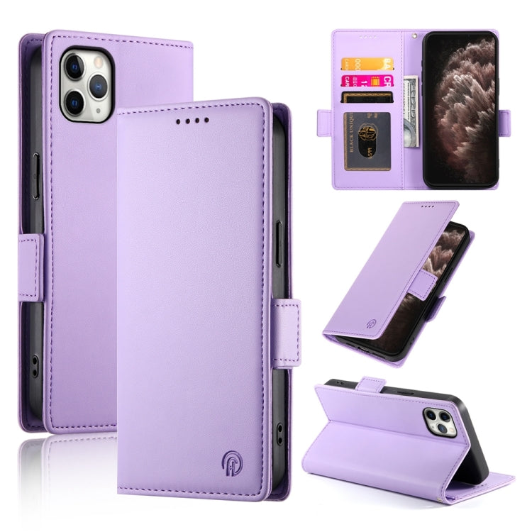 Side Buckle Magnetic Frosted Leather Phone Case, For iPhone 12 mini, For iPhone 11 Pro Max, For iPhone 11