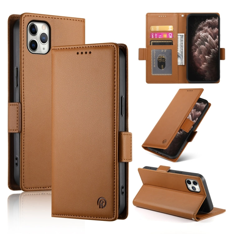 Side Buckle Magnetic Frosted Leather Phone Case, For iPhone 12 mini, For iPhone 11 Pro Max, For iPhone 11
