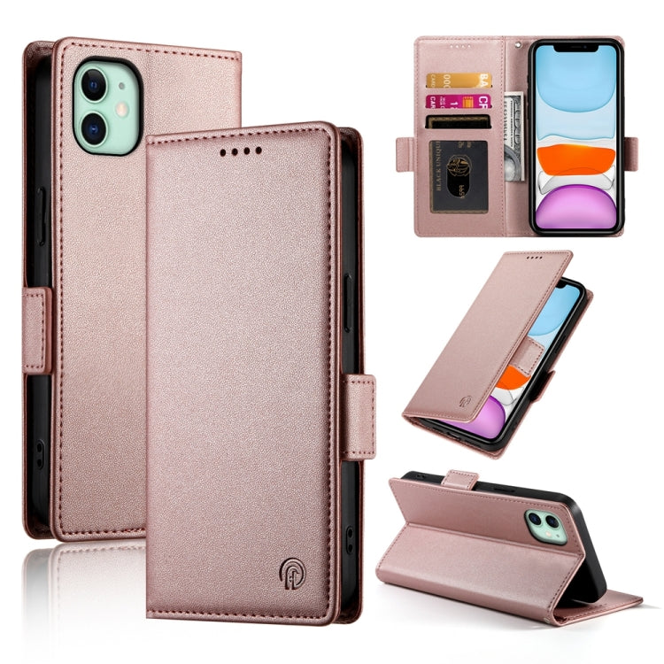 Side Buckle Magnetic Frosted Leather Phone Case, For iPhone 12 mini, For iPhone 11 Pro Max, For iPhone 11