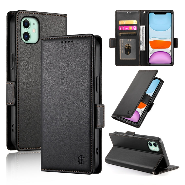 Side Buckle Magnetic Frosted Leather Phone Case, For iPhone 12 mini, For iPhone 11 Pro Max, For iPhone 11