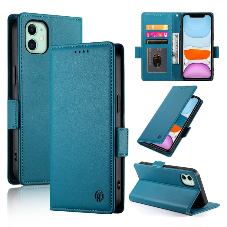 Side Buckle Magnetic Frosted Leather Phone Case, For iPhone 12 mini, For iPhone 11 Pro Max, For iPhone 11