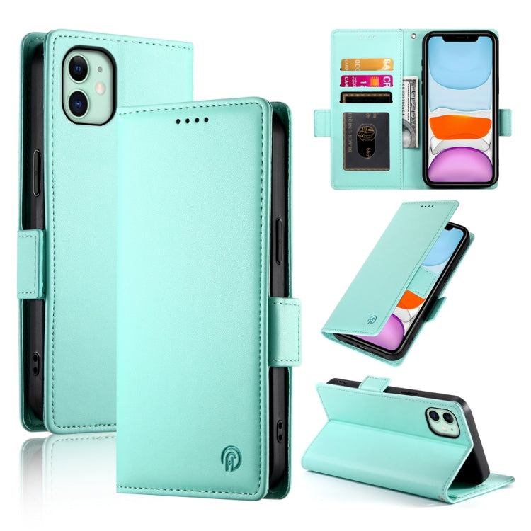 Side Buckle Magnetic Frosted Leather Phone Case, For iPhone 12 mini, For iPhone 11 Pro Max, For iPhone 11