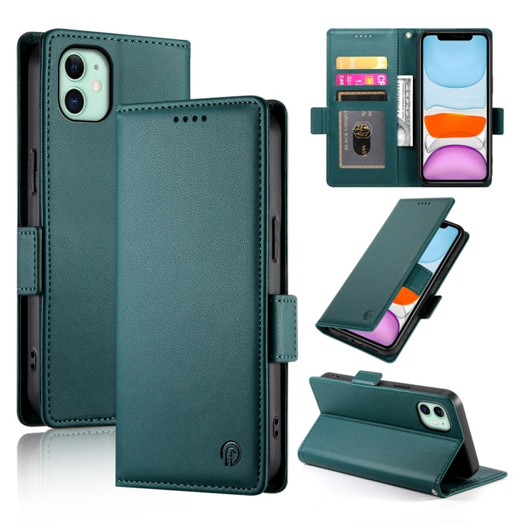 Side Buckle Magnetic Frosted Leather Phone Case, For iPhone 12 mini, For iPhone 11 Pro Max, For iPhone 11