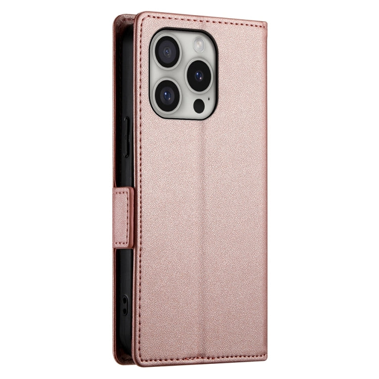 Side Buckle Magnetic Frosted Leather Phone Case, For iPhone 16 Pro, For iPhone 16 Plus, For iPhone 16