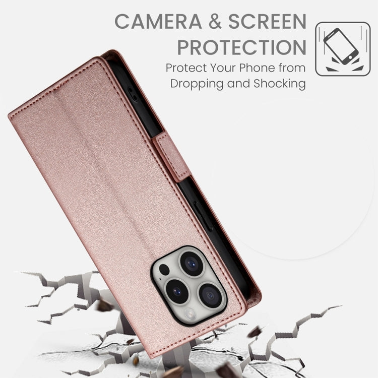 Side Buckle Magnetic Frosted Leather Phone Case, For iPhone 16 Pro, For iPhone 16 Plus, For iPhone 16