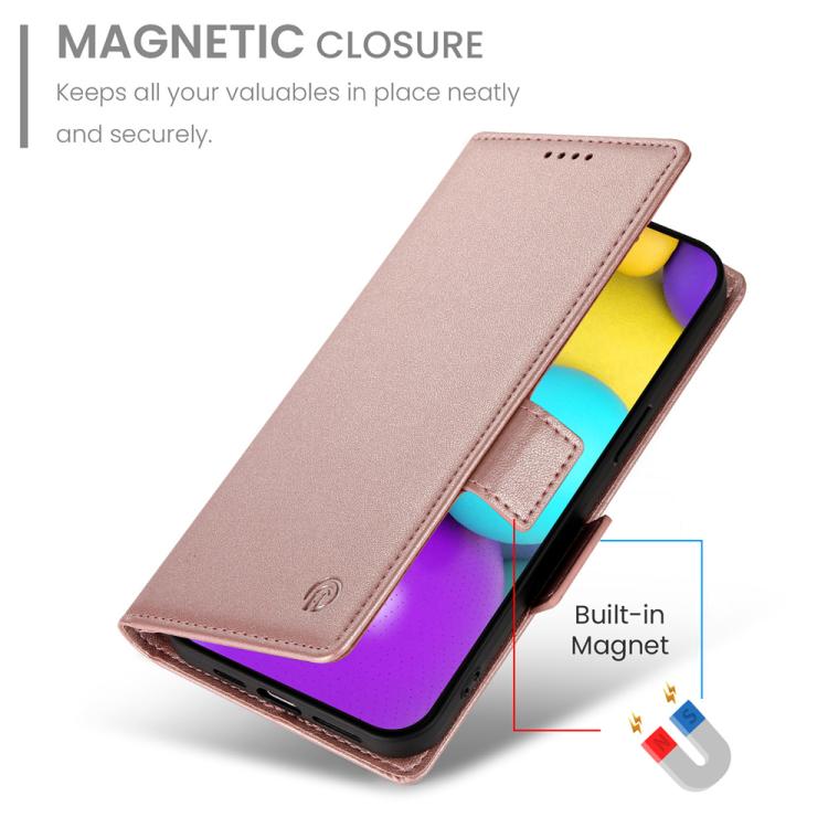 Side Buckle Magnetic Frosted Leather Phone Case