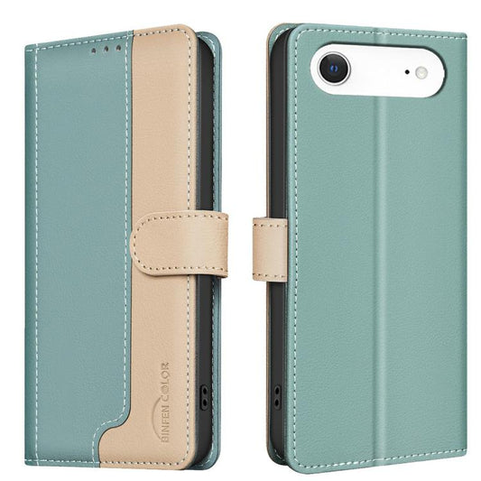 Color Matching RFID Anti-theft Leather Phone Case, For iPhone 17 Air, For iPhone 16 Pro Max, For iPhone 16 Pro, For iPhone 16 Plus