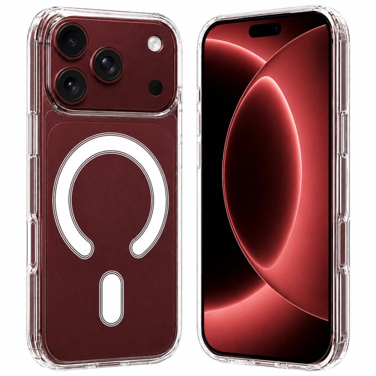 Large Hole Camera MagSafe Magnetic Clear Acrylic TPU Case