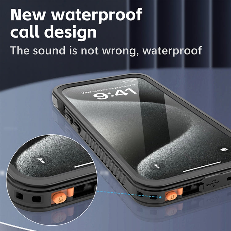 RedPepper Shockproof IP68 Waterproof PC + TPU Protective Case, For iPhone 15 Pro Max, For iPhone 15 Pro, For iPhone 15 Plus, For iPhone 15