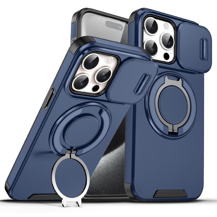 Sliding Camshield Ring Holder Phone Case, For iPhone 16, For iPhone 15 Pro Max, For iPhone 15 Pro, For iPhone 15 Plus