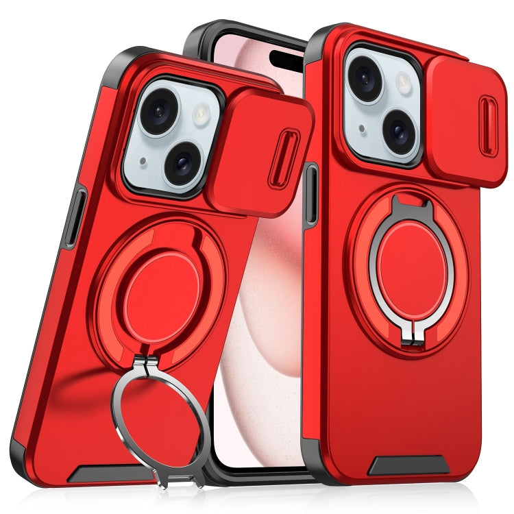 Sliding Camshield Ring Holder Phone Case, For iPhone 16, For iPhone 15 Pro Max, For iPhone 15 Pro, For iPhone 15 Plus