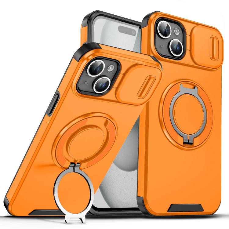 Sliding Camshield Ring Holder Phone Case, For iPhone 15, For iPhone 14 Plus, For iPhone 14, For iPhone 14 Pro