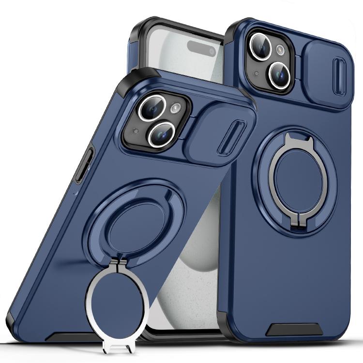 Sliding Camshield Ring Holder Phone Case, For iPhone 15, For iPhone 14 Plus, For iPhone 14, For iPhone 14 Pro