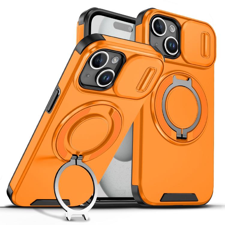 Sliding Camshield Ring Holder Phone Case, For iPhone 15, For iPhone 14 Plus, For iPhone 14, For iPhone 14 Pro