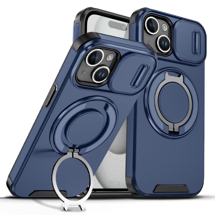 Sliding Camshield Ring Holder Phone Case, For iPhone 15, For iPhone 14 Plus, For iPhone 14, For iPhone 14 Pro