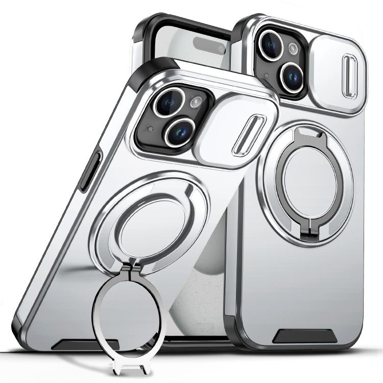 Sliding Camshield Ring Holder Phone Case, For iPhone 15, For iPhone 14 Plus, For iPhone 14, For iPhone 14 Pro