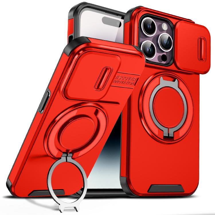 Sliding Camshield Ring Holder Phone Case, For iPhone 14 Pro Max, For iPhone 13 Pro Max, For iPhone 13 Pro, For iPhone 13