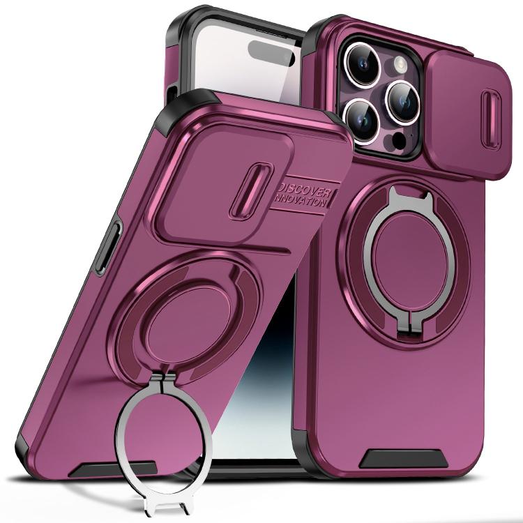 Sliding Camshield Ring Holder Phone Case, For iPhone 14 Pro Max, For iPhone 13 Pro Max, For iPhone 13 Pro, For iPhone 13