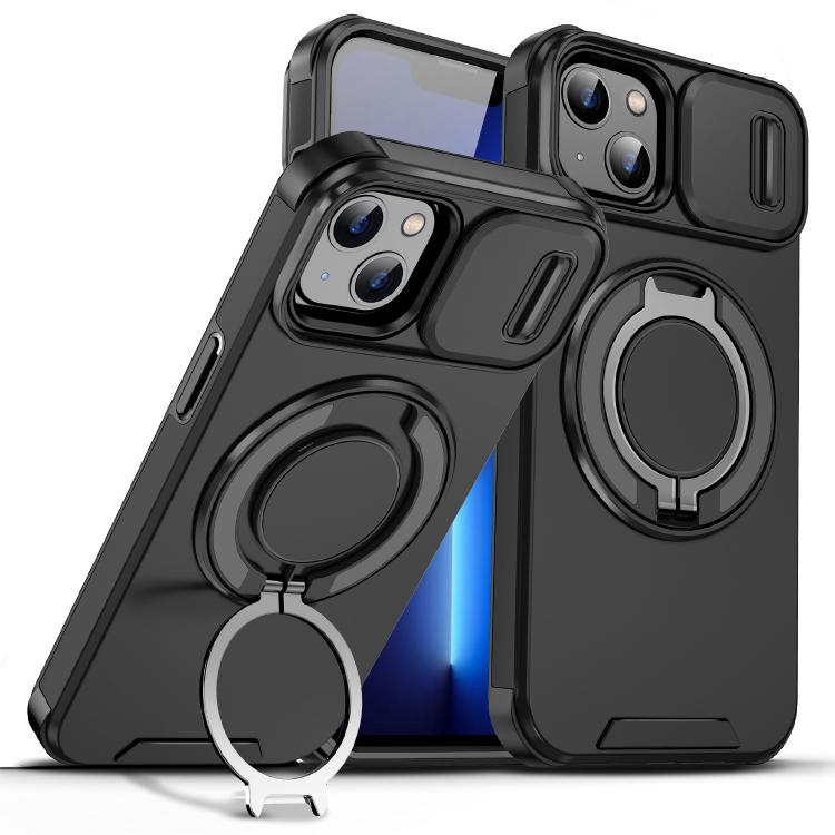 Sliding Camshield Ring Holder Phone Case, For iPhone 11, For iPhone 11 Pro