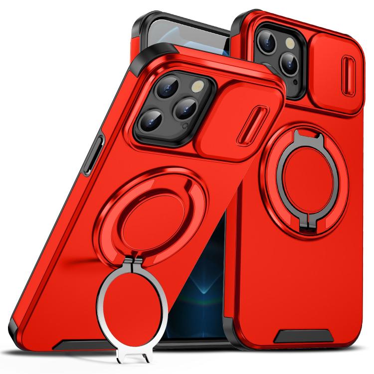 Sliding Camshield Ring Holder Phone Case, For iPhone 11, For iPhone 11 Pro