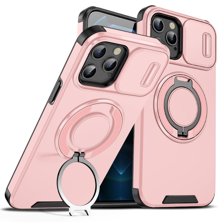 Sliding Camshield Ring Holder Phone Case, For iPhone 11, For iPhone 11 Pro
